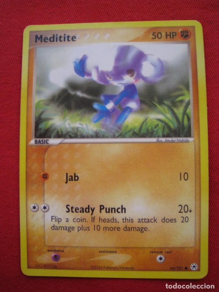 Trading cards: FICHA POKEMON - MEDITITE - EN INGLES. - Foto 1