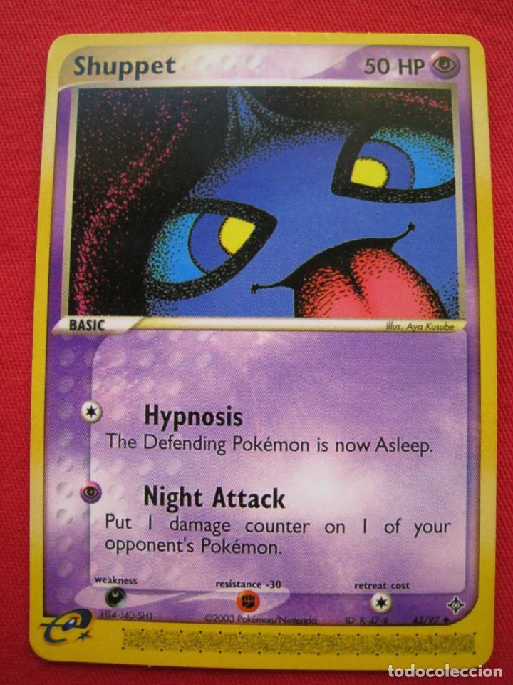 Trading cards: FICHA POKEMON - SHUPPET - EN INGLES. - Foto 1