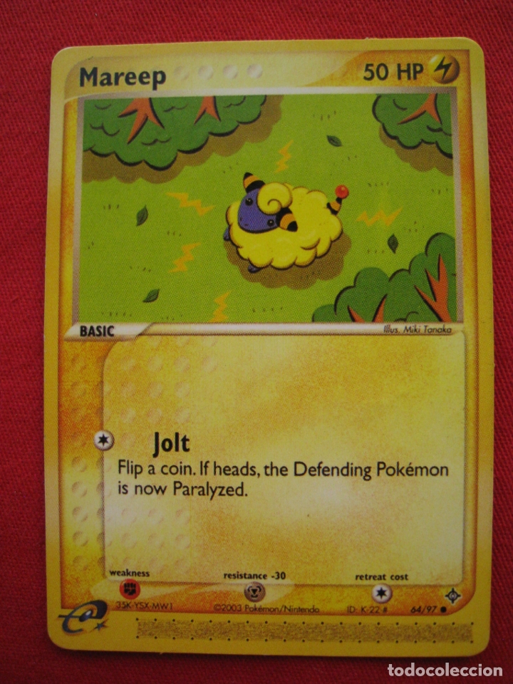 Trading cards: FICHA POKEMON - MAREEP - EN INGLES. - Foto 2
