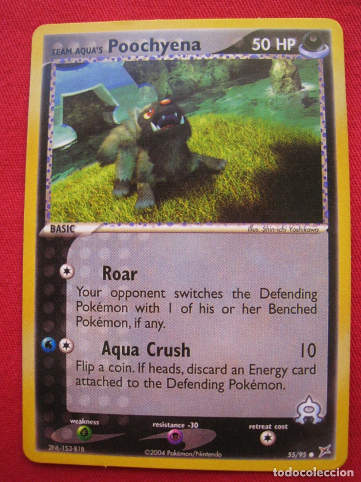 Trading cards: FICHA POKEMON - POOCHYENA - EN INGLES. - Foto 2