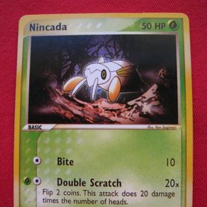 ficha pokemon - nincada - en ingles. - Buy Antique trading cards on todocoleccion ficha pokemon - nincada - en ingles. - Buy Antique trading cards on todocoleccion