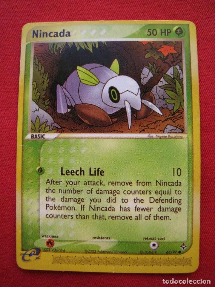 Trading cards: FICHA POKEMON - NINCADA - EN INGLES. - Foto 1