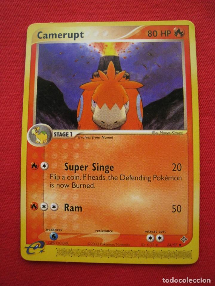 Trading cards: FICHA POKEMON - CAMERUPT - EN INGLES. - Foto 1