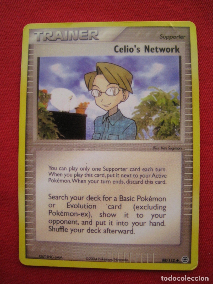 Trading cards: FICHA POKEMON TRAINER SUPPORTER - CELIO&acute;S NETWORK - EN INGLES. - Foto 2