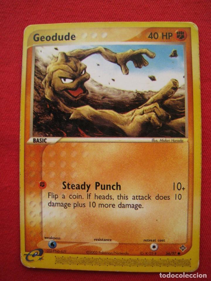 Trading cards: FICHA POKEMON - GEODUDE - EN INGLES. - Foto 1