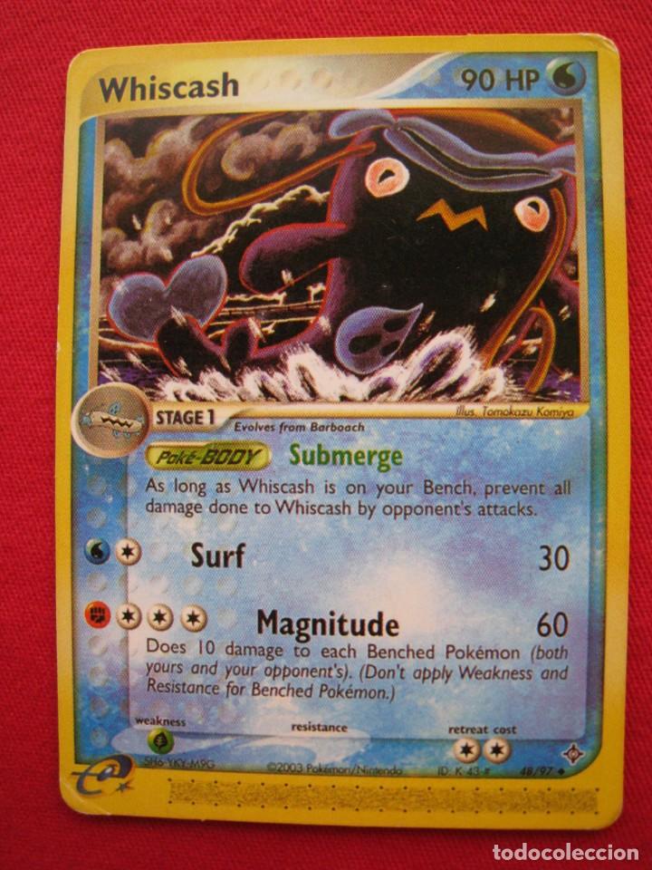 Trading cards: FICHA POKEMON - WHISCASH - EN INGLES. - Foto 1