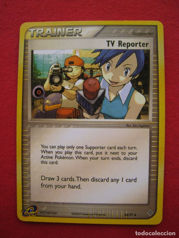 ficha pokemon trainer supporter - tv reporter - - Buy Antique trading cards on todocoleccion ficha pokemon trainer supporter - tv reporter - - Buy Antique trading cards on todocoleccion