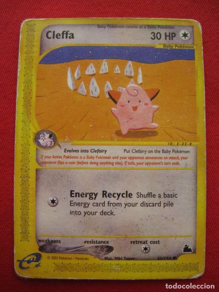 Trading cards: FICHA POKEMON - CLEFFA - EN INGLES. - Foto 2