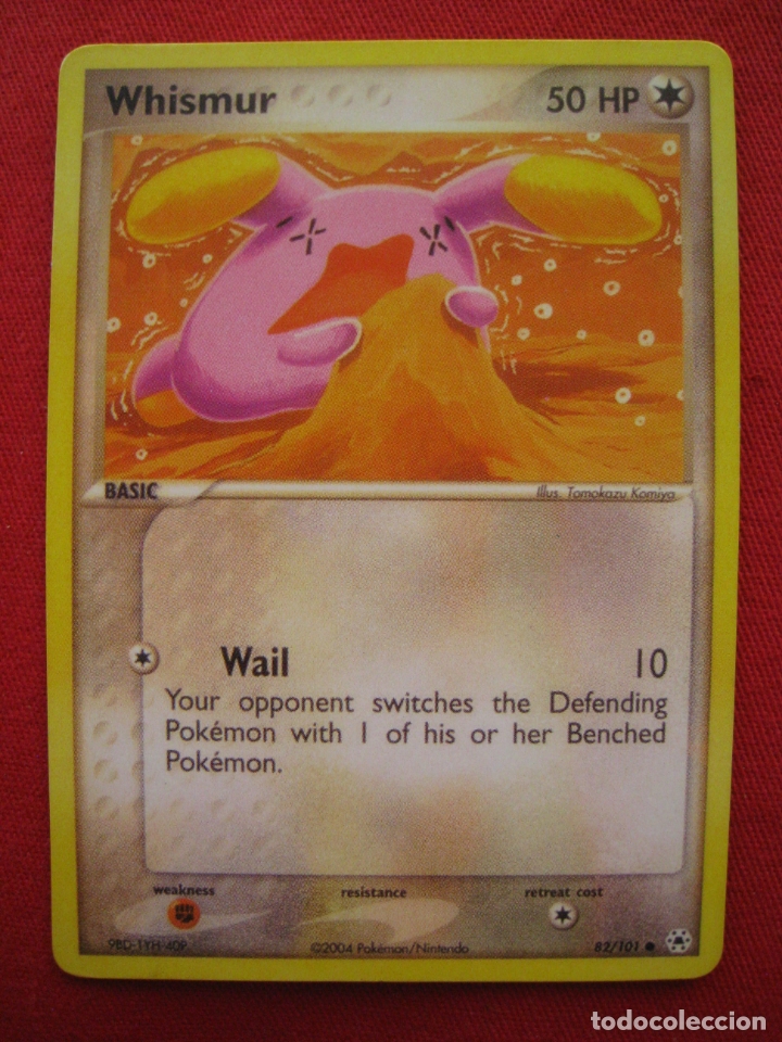 Trading cards: FICHA POKEMON - WHISMUR - EN INGLES. - Foto 2