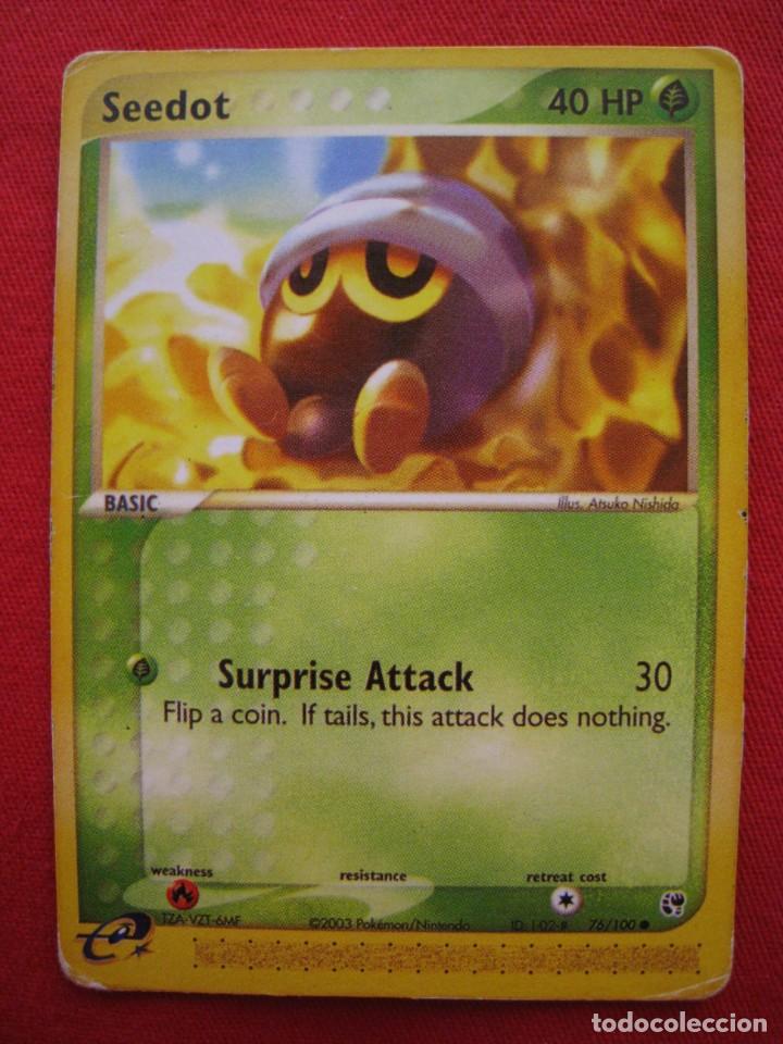 Trading cards: FICHA POKEMON - SEEDOT - EN INGLES. - Foto 1