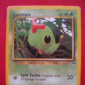 1995 caterpie pokemon card value Vintage Common Retreat Cost Who collects 1st edition base