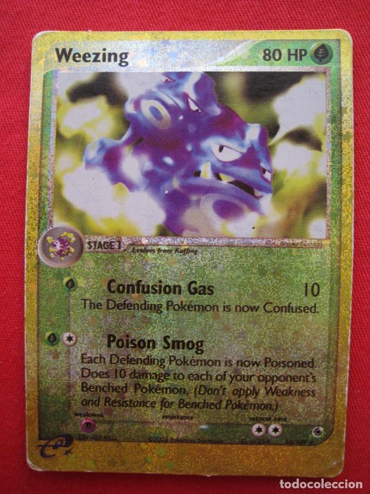 Trading cards: FICHA POKEMON - WEEZING - EN INGLES. - Foto 1