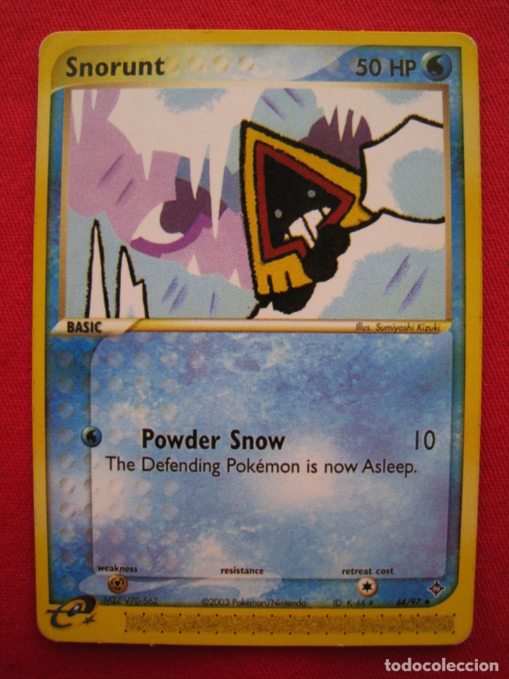 Trading cards: FICHA POKEMON - SNORUNT - EN INGLES. - Foto 2