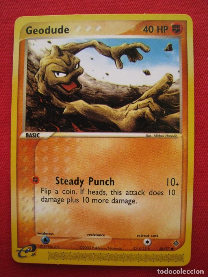 Trading cards: FICHA POKEMON - GEODUDE - EN INGLES. - Foto 1