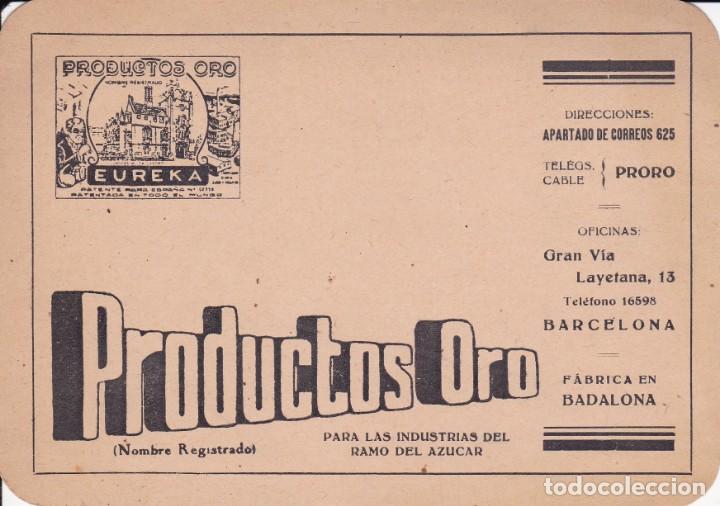 Cartas Colecion&aacute;veis: Productos Oro Barcelona Eureka f&aacute;brica Badalona