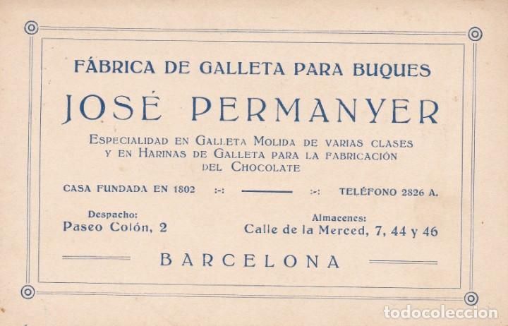 Trading Cards: F&aacute;brica de Galleta para buques Jos&eacute; Permanyer Barcelona