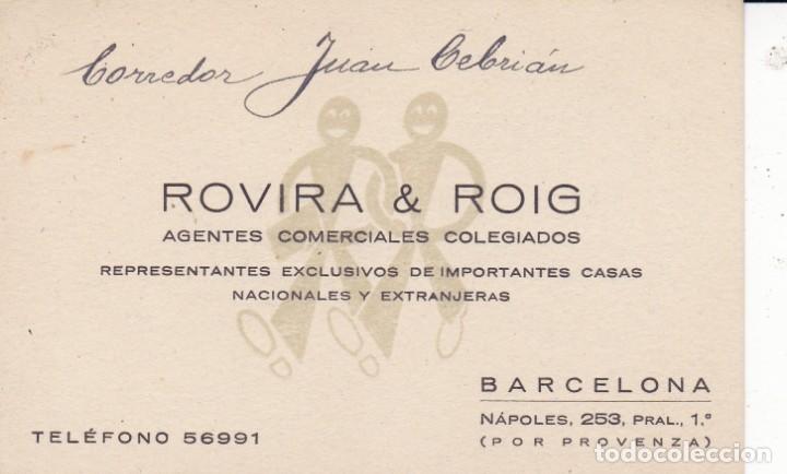 Trading cards: Rovira y Roig Barcelona