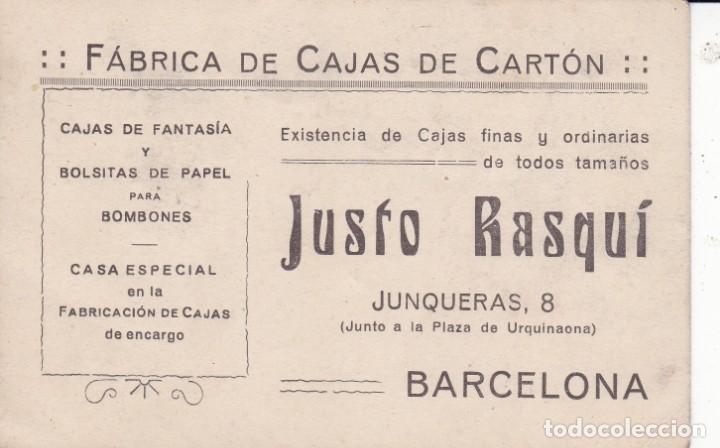 Trading cards: F&aacute;brica de cajas de cart&oacute;n Justo Rasqu&iacute; Barcelona