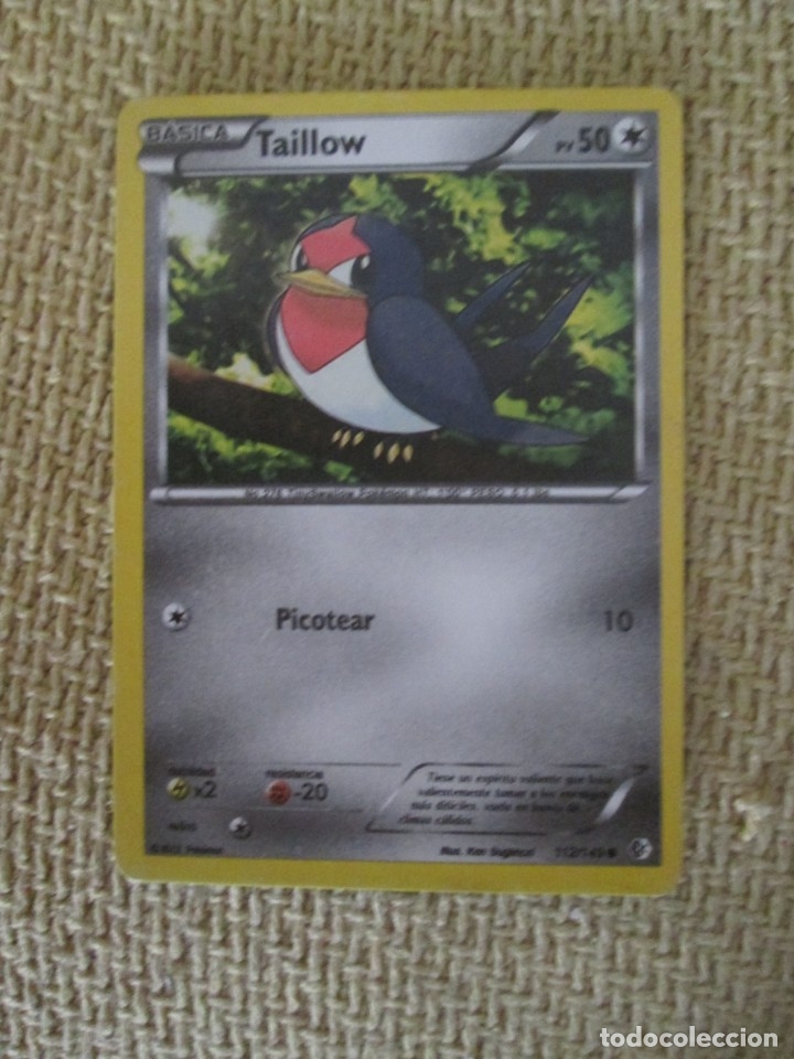 Trading cards: CARTA POK&Eacute;MON 2012 - TAILLOW - Foto 1