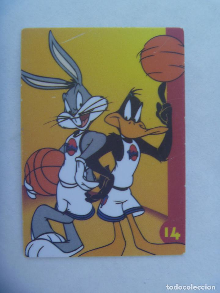 Trading cards: CROMO DE PLASTICO DE LOS TINY TOON DE LA PELICULA SPACE JAM . DANONE , 1996 - Foto 1