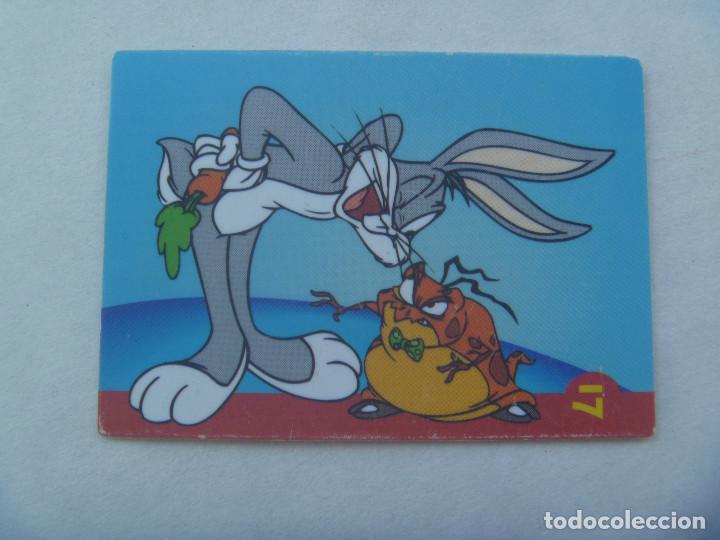 Trading cards: CROMO DE PLASTICO DE LOS TINY TOON DE LA PELICULA SPACE JAM . DANONE , 1996 - Foto 1