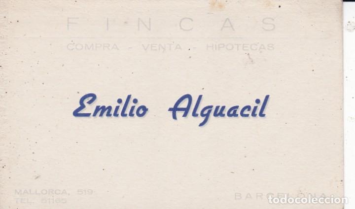 Trading cards: Emilio Alguacil Fincas Barcelona