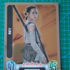 Trading Cards: STAR WARS FORCE ATTAX - REY - TRADING CARD Nº 94 - TOPPS/CARREFOUR. Lote 172421140