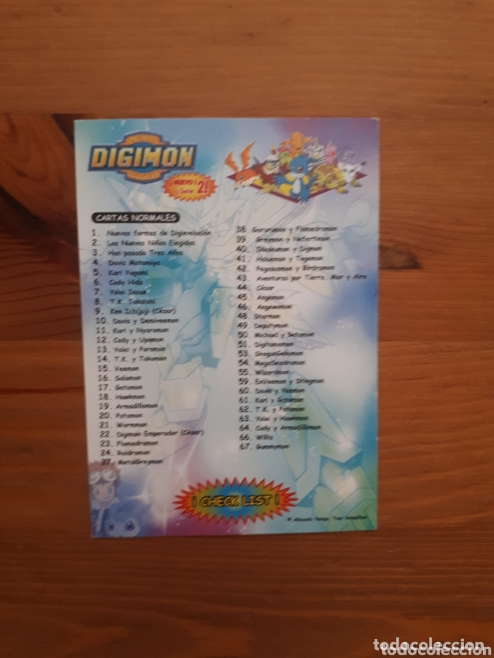 Trading cards: Cromo Digimon carta check list - Foto 2