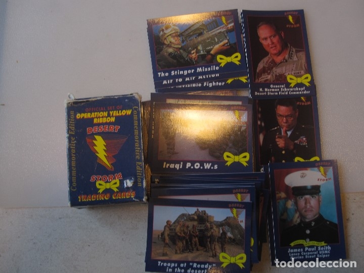 Trading Cards: COLECCION EN CAJA GUERRA TORMENTA DEL DESIERTO CROMOS CARDS COMPLETA