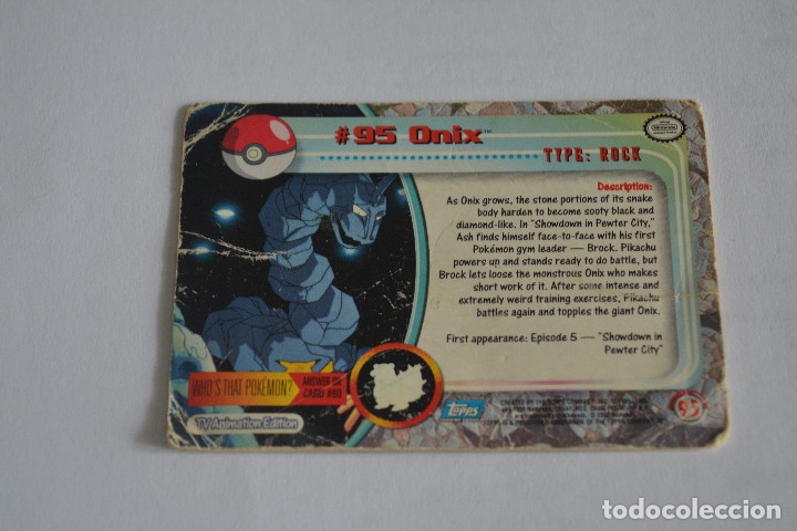 Trading cards: CARD POKEMON 96 ONIX - Foto 1