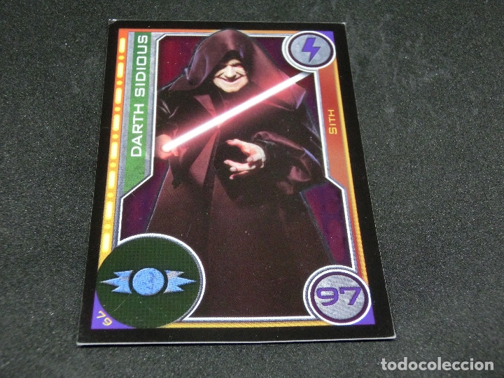Trading cards: CROMO STAR WARS CARREFOUR 2017 NUMERO 79 DARTH SIDIOUS SITH - Foto 1