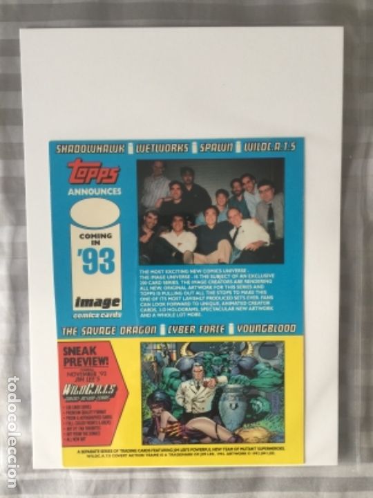 Trading cards: TOPPS IMAGE UNIVERSE PROMO SHEET - Foto 1