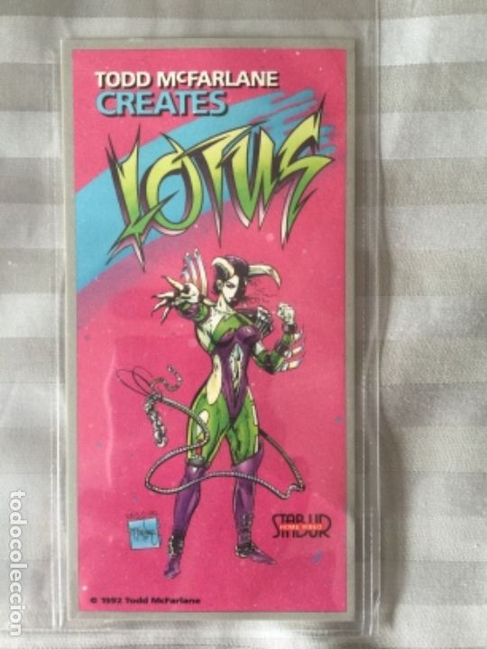 Trading cards: TODD McFARLANE LOTUS OVERSIZE PROMO CARD NUMBERED - Foto 1