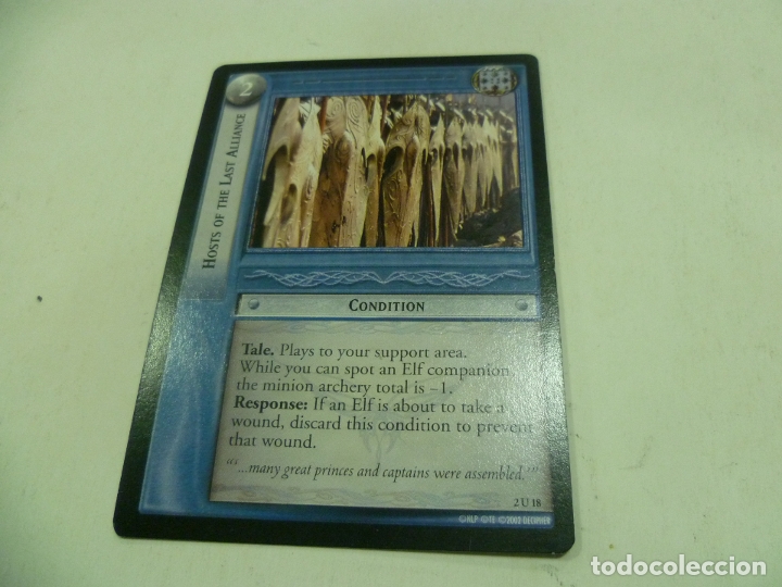 Trading cards: Carta El Se&ntilde;or de los Anillos - Foto 1