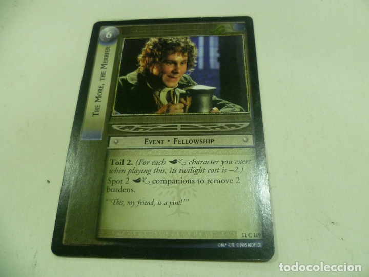 Trading cards: Carta El Se&ntilde;or de los Anillos - Foto 1