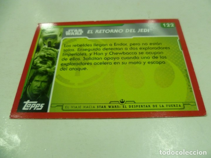 Trading cards: Cromo N&ordm; 122 de Star Wars - Foto 2