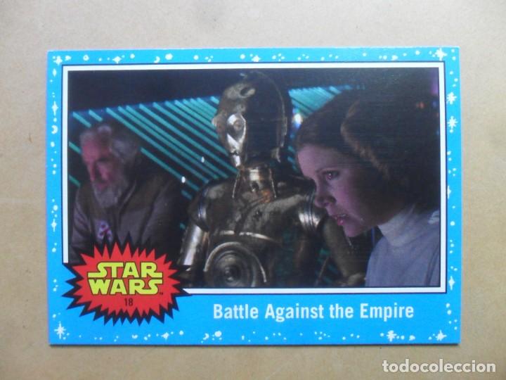 Trading cards: N&ordm; 18: 18 of 42 * AZUL * CAMINO HACIA STAR WARS: EL ASCENSO DE SKYWALKER - TOPPS 2019