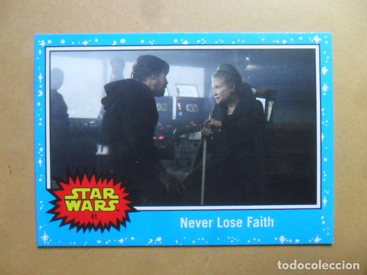 Trading cards: N&ordm; 41: 41 of 42 * AZUL * CAMINO HACIA STAR WARS: EL ASCENSO DE SKYWALKER - TOPPS 2019