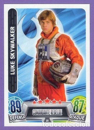 21 Luke Skywalker Trading Card Star Wars Force Buy Old Trading Cards At Todocoleccion