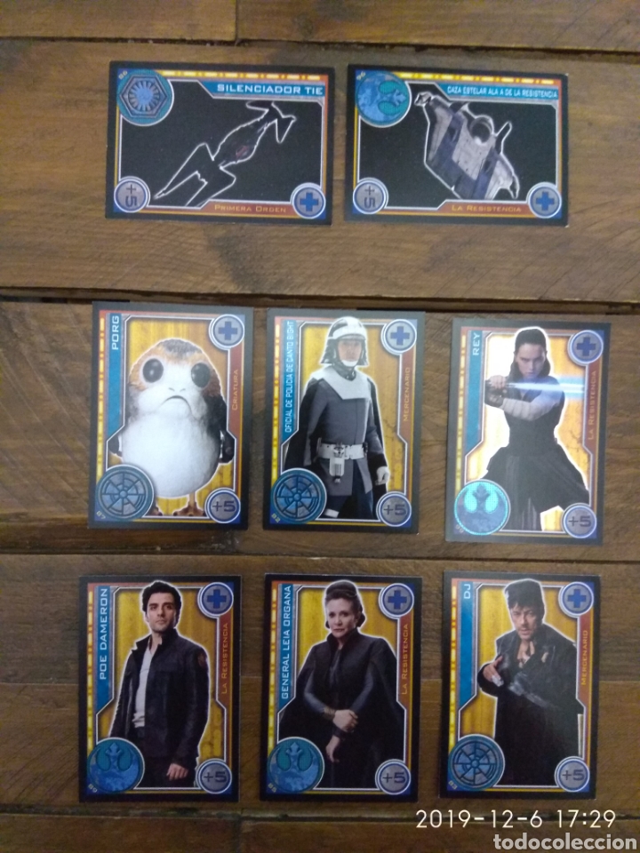 Trading cards: 8 Cromos Star Wars - Foto 1