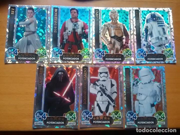 Trading cards: CARTA HOLOGRAFICA BRILLANTE STAR WARS FORCE ATTAX MOVIES 2015
