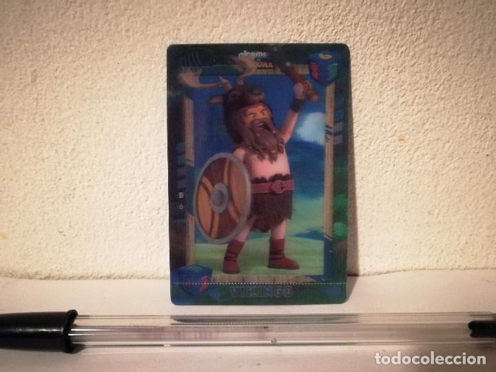 Trading cards: CARD 3-D - LA PELICULA - PLAYMOBIL - VIKINGO