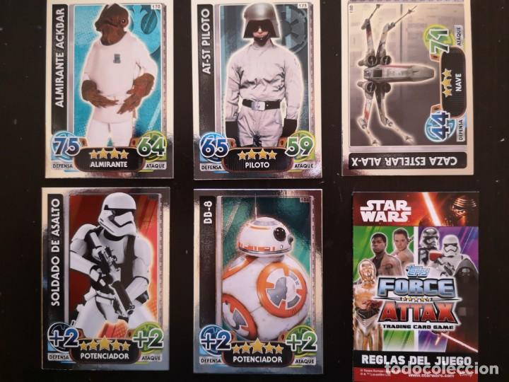 Trading Cards: STAR WARS FORCE ATTAX MOVIES: EL DESPERTAR DE LA FUERZA (2016 TOPPS) - ELIGE (161 AL 192)