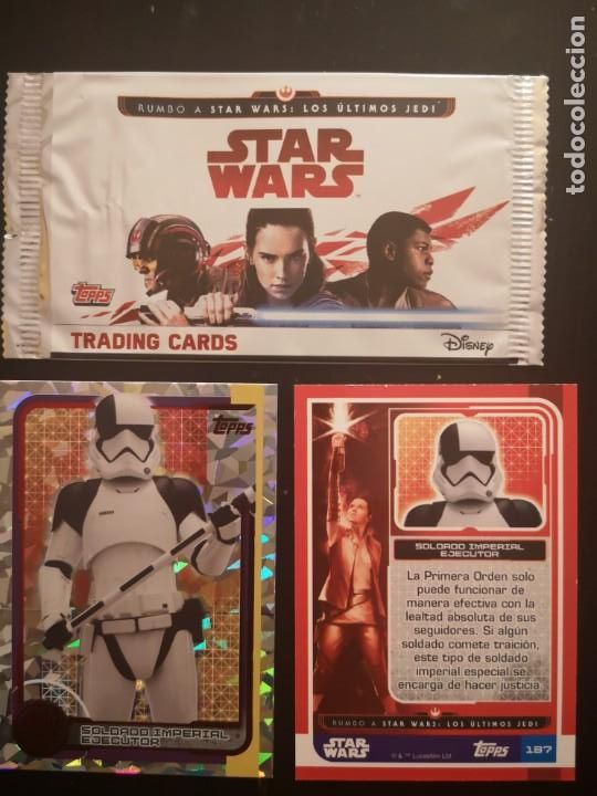 Trading cards: RUMBO A STAR WARS: LOS ULTIMOS JEDI (2017 TOPPS) -N&ordm; 187
