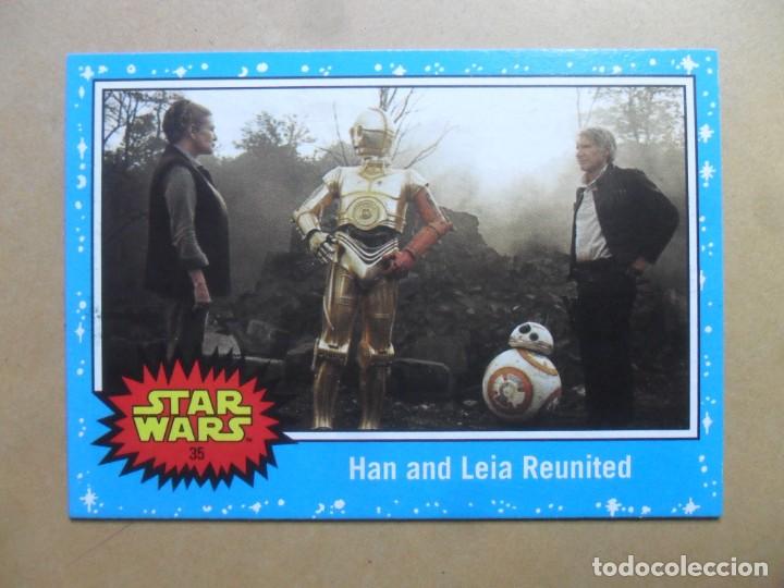 Trading cards: N&ordm; 35: 35 of 42 * AZUL * CAMINO HACIA STAR WARS: EL ASCENSO DE SKYWALKER - TOPPS 2019