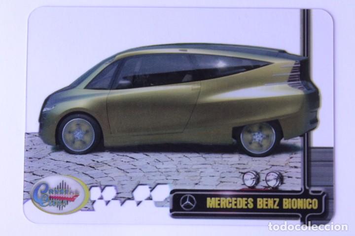 Trading cards: CRYSTAL CARD COCHE AUTO MERCEDES BENZ BIONICO N&ordm; 109 COLECCION DREAM CARS MUNDICROMO SPORT CRO