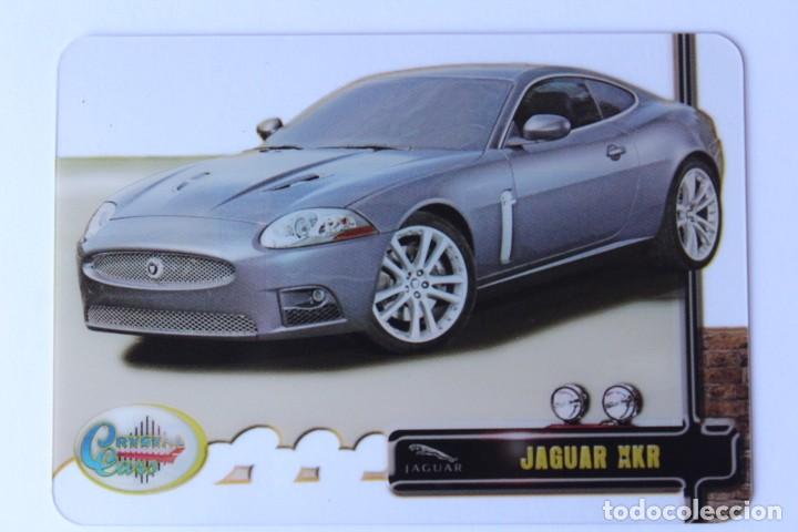 Trading Cards: CRYSTAL CARD COCHE AUTO JAGUAR XKR N&ordm; 142 COLECCION DREAM CARS MUNDICROMO SPORT CRO