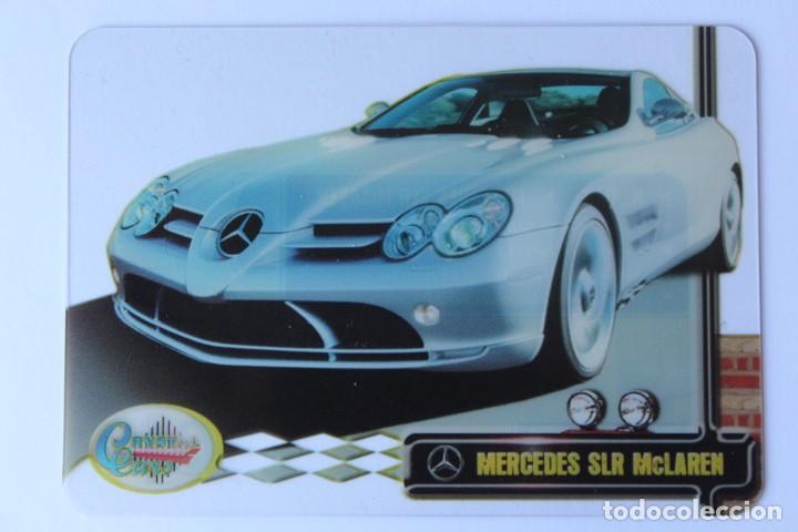 Trading cards: CRYSTAL CARD COCHE AUTO MERCEDES SLR McLAREN N&ordm; 011 COLECCION DREAM CARS MUNDICROMO SPORT CRO