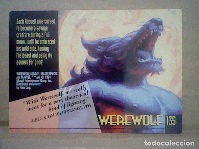 Trading cards: MARVEL MASTERPIECE TRADING CARD N&ordm; 135 WEREWOLF * - Foto 2