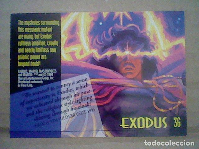 Trading cards: MARVEL MASTERPIECE TRADING CARD N&ordm; 36 EXODUS * - Foto 2